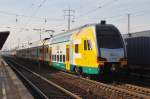 Hier 445 105-0 als Leerzug, bei der Durchfahrt am 18.1.2014 durch Berlin Schnefeld Flughafen, in Richtung Genshagener Heide.