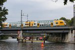 ODEG KISS an der Spree am Bellevue in Berlin, am 11.08.2016.