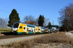 Fernab der Berliner Heimat half der ET 445.102 der ODEG im Meridian Ersatzverkehr aus.