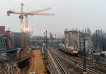 Der ODEG-KISS als RE2 nach Wismar durchquert den Bahnhof Ostkreuz.