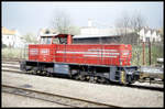 OHW 150003 rangiert hier am 6.4.1995 in Obernkirchen.