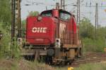 OHE 160074 steht im Gterbahnhof Blankenburg Nord; 28.04.2007