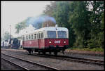 Jubiläum Ausstellung der Steinhuder Meer Bahn am 25.9.2005 in Wunsdorf: Für Mitfahrten wurde der Oldtimer TW der OHE ex Steinhuder Meer Bahn eingesetzt.