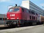 200087 mit einem Mllzug richtung Hannover in Braunschweig Hbf (14.8.2007)