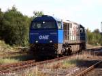 MAK 2000BB rangiert im Bahnhof Ottbergen um dann weiter in Richtung Kreiensen zu fahren.