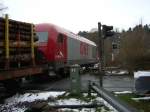 Bahnbergang am Bahnhof in Arnsberg.