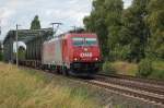 186 133-5 OHE am 15.07.2009 kurz nach berquerung des Mittellandkanals bei Peine