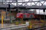 270080 der OHE erreicht am 12.12.09 mit einem Holzzug den Gesundbrunnen.