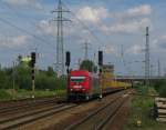 Highlight des Tages war 270082 Eurorunner der OHE mit dem DGS 94387 (Holzzug) WTO (Torgelow) - LNOE (Niedergrne).