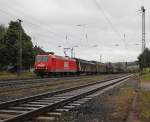 145-CL 013 der OHE mit H-Wagen Ganzzug in Fahrtrichtung Norden.