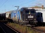 185 546-9 von OHE ist im Passauer Hbf auf dem Weg Richtung sterreich;101113