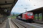 OHE 145-CL 201 mit einem Containerzug am 21.07.2011 durch Kreiensen