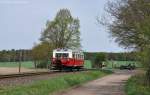 VT 0508 der OHE am 28.04.2012 bei Diesten