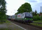 193 219 von Ell im Auftrag für OHE Cargo mit einem Containerzug am 28.05.2015 in Richtung Norden.