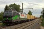 OHE Vectron 193 219 mit Containerzug auf dem Weg nach Wiesau als Zusatzleistung.