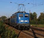 140 042-4 der PRESS mit leeren Autotransportwagen.