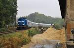 204 036-6 (202 586-4)der PRESS fuhr am 02.09.18 den Revolution Train von Schleiz nach Erfurt. Hier zu sehen in Wüstendittersdorf.