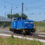 PRESS 346 020-3 (98 80 3345 213-3 D-PRESS) als Tfzf Richtung Großkorbetha, am 28.06.2019 in Naumburg (S) Hbf.