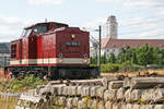 Mit 114 703-2 der Pressnitztalbahn konnten am Tag der Franken, 7.