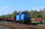 345 207-5 / 346 001-6 der Eisenbahn-Bau- und Betriebsgesellschaft Pressnitztalbahn mbH in Espenhain 18.09.2019