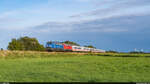 PRESS 218 458 & DB 218 834 / IC 2374 Karlsruhe - Westerland (Sylt) / Neukirchen, 22.