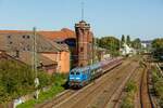 PRESS 218 055-2 mit Partyzug aus Willingen in Wuppertal Unterbarmen, am 24.09.2023.