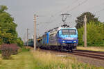 145 030 (145 085) der Press führte am 21.06.24 einen leeren Autozug durch Greppin Richtung Bitterfeld.