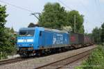 145 030-7 (Press /  Rasender Roland ) fhrt am 26.