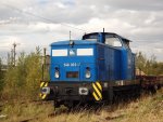 Press 346 003-4 versucht sich am 06.10.2011 im Gras des Chemnitzer Hauptbahnhofs zu verstecken.