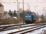 Am 08.12.2012 rangierte 204 036 in Stendal und fuhr dann Lz wieder nach Niedergrne.