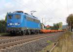 Am 15.09.2012 kam die PRESS 140 037-1 (140 831) mit einem Ganzzug aus neuen Wascosa Tschenwagen in Richtung Sden durch Ludwigsau-Friedlos.