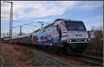 Die neue Press Lok hat Einfahrt in den Hbf Stralsund.