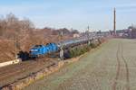 204 036-6 und 204 012-4 mit DGS 61444 am 04.12.16 zu sehen in Mehltheuer.