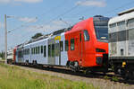 Der DB-Flirt 826 003 wurde am 25.06.24 von 218 447 der RP Railsystems im Dienste der Railadventure durch Greppin geschleppt.