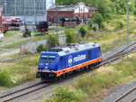 RAILDOX 76 110-0 TRAXX F 140 DE ( 9288 0076 110-0 B-RDX ) beim rangieren vor dem BW in Gera am 26.8.2020