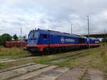 Raildox Voith Maxima 40 CC, 264 002-7 ( 9280 1264 002-7 D-RDX ) abgestellt mit der 9288 0076 110-0 B-RDX in Gera am 27.8.2020