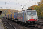 Rpool 186 256 unterwegs für DB Cargo in Köln-West 16.11.2019