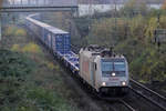 Rpool 186 272-1 unterwegs für Lotos auf der Hamm-Osterfelder Strecke in Recklinghausen 10.11.2020