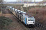 Rpool 187 003-9 auf der Hamm-Osterfelder Strecke in Recklinghausen 20.2.2021