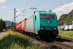 186 609 mit KLV am 14.05.2024 bei Baubach