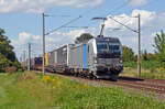 Mit dem TX-KLV von Rostock nach Verona am Haken rollt 6193 149 von Railpool am 11.08.24 durch Greppin Richtung Bitterfeld.