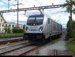 D-Railpool - Lok 91 80 6 186 109-5 bei Rangierfahrt unterwegs in Pratteln am 2024.10.02 ...