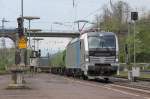 193 805-9 mit Containerzug in Fahrtrichtung Norden.