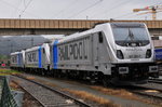 Die 187 301-7 von Railpool und zwei Schwestern abgestellt im Bahnhof Kufstein am 14.07.16