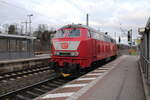 Railsystems RP 218 402-6 als Tfzf Richtung Erfurt, am 04.02.2023 in Neudietendorf.