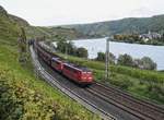 RBH 269 (151 014) und 275 (151 147) mit Kohlezug in Richtung Trier (Winningen/Mosel, 02.10.17).