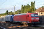 RBH Logistics GmbH, Gladbeck [D] mit einer Doppeltraktion  145 101-2  [NVR-Nummer: 91 80 6145 101-2 D-RBH] +  145 050-1  [NVR-Nummer: 91 80 6145 050-1 D-DB] am 04.09.22 Berlin Blankenburg.