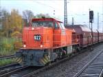 RBH 822 (G1206 1500 kW angemietet von MRCE)erreicht mit einem Kohlependel den Bf Recklinghausen Sd.