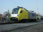 Siemens-Dispolok ES 64 U2 - 017 als RAG 251 im Bw Gladbeck (23.03.2005)