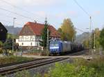 145-CL 204 der RBH ist am 24.10.2009 zwischen Rathen und Knigsten unterwegs.